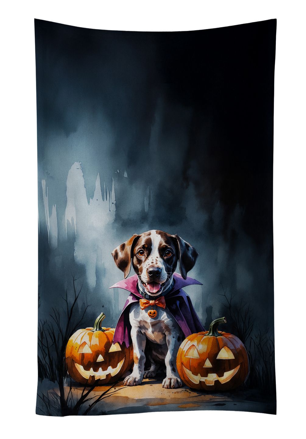 German Shorthaired Pointer Halloween Kitchen Towel