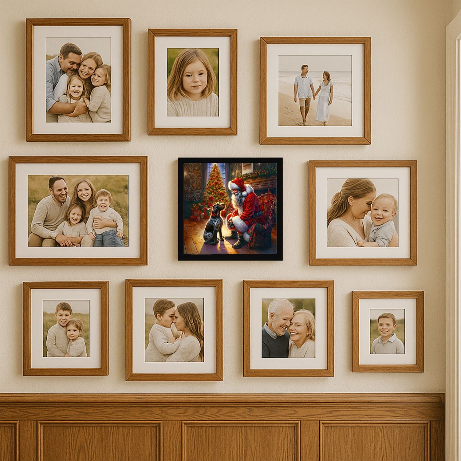 Framed Metal Print Wall Art Square – Ready to Hang
