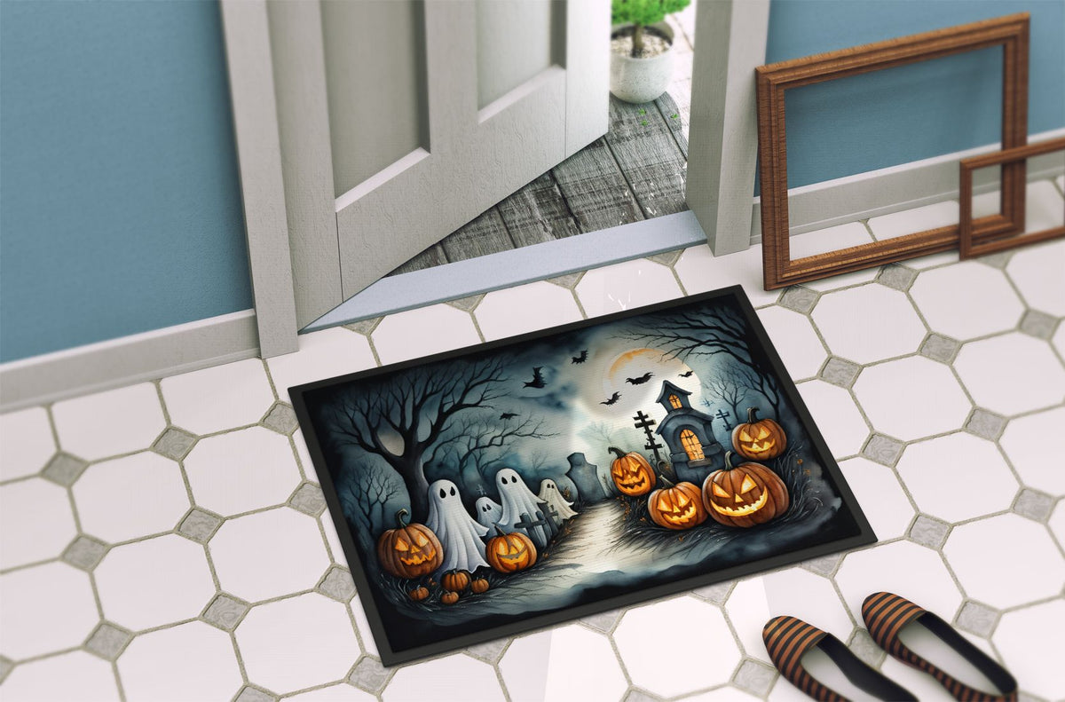 Spooky Ghosts Halloween Entryway Doormat