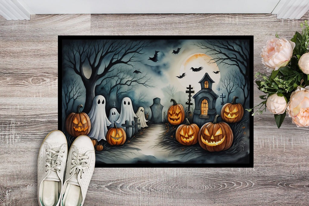 Spooky Ghosts Halloween Entryway Doormat