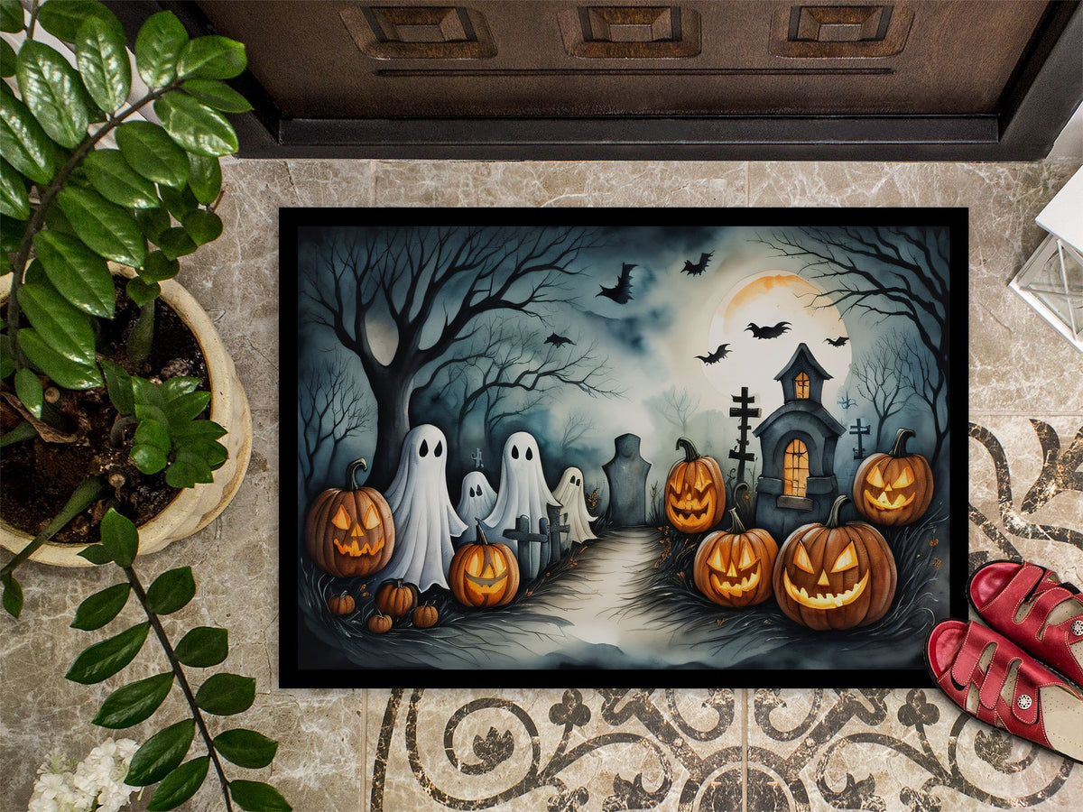 Spooky Ghosts Halloween Entryway Doormat