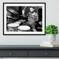 Ginger Baker on the Drums Framed Print – Handcrafted Wall Art