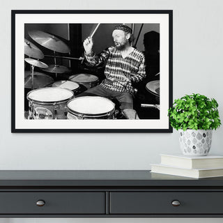 Ginger Baker on the Drums Framed Print – Handcrafted Wall Art