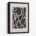 Giraffe Sand Floating Framed Canvas