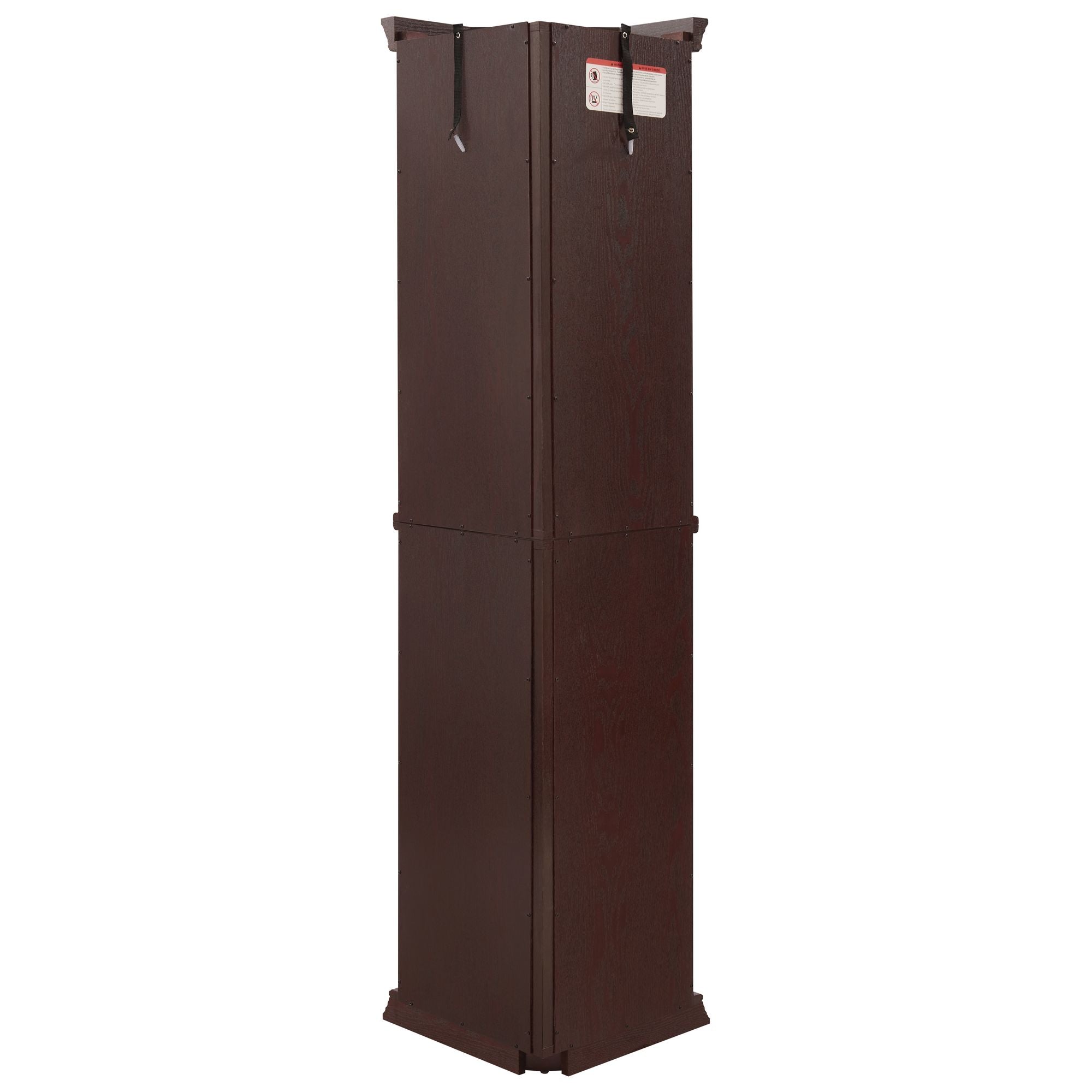 Lighted Corner Curio Cabinet with Adjustable Shelves