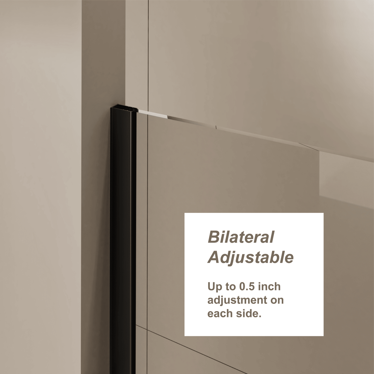 Adjustable Frameless Sliding Shower Door