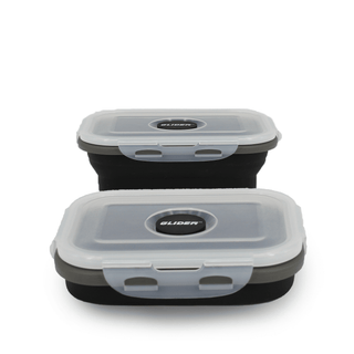 Collapsible Bento Lunch Box Set with Airtight Seal
