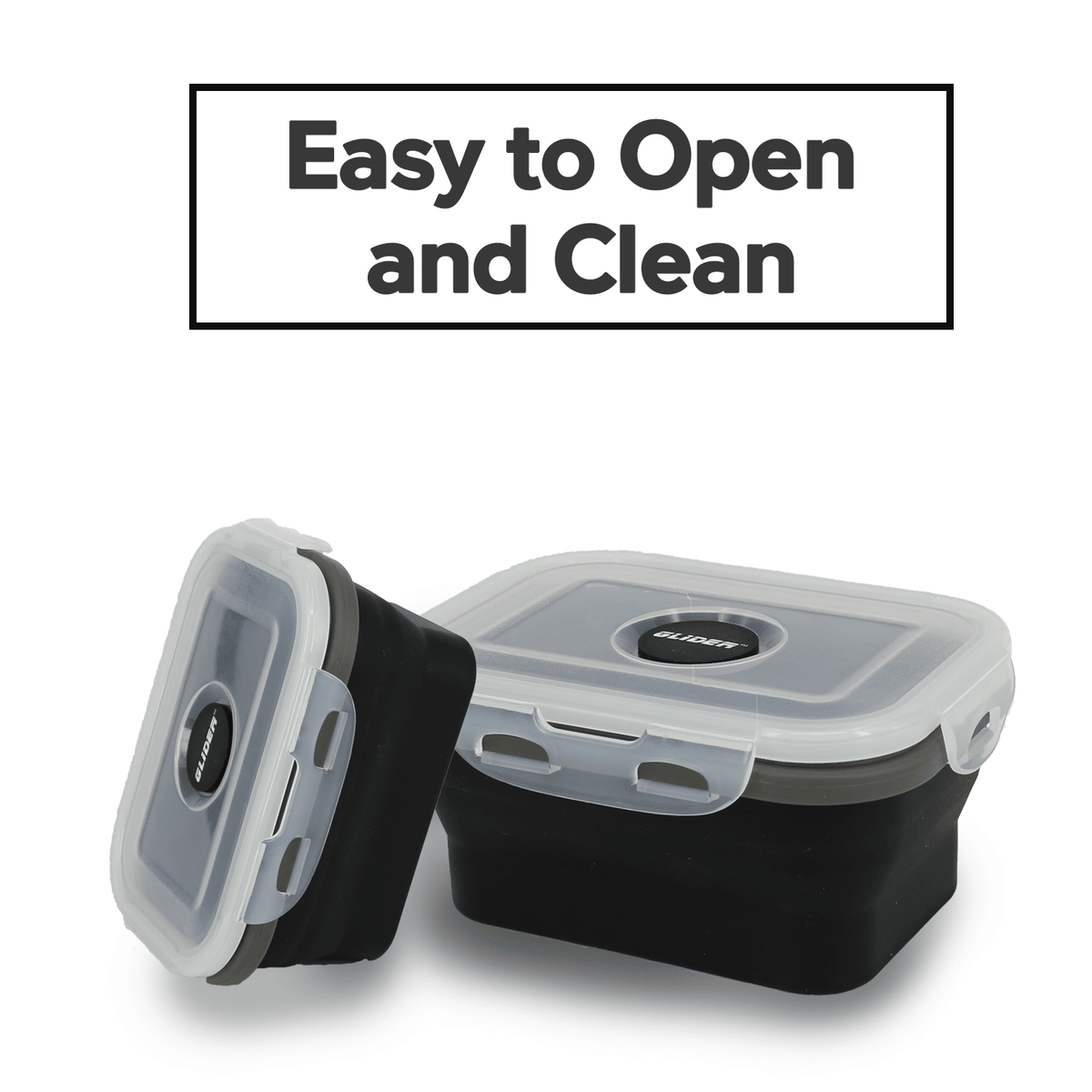 Collapsible Bento Lunch Box Set with Airtight Seal
