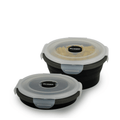 GLIDER Black Collapsible Bento Container Set