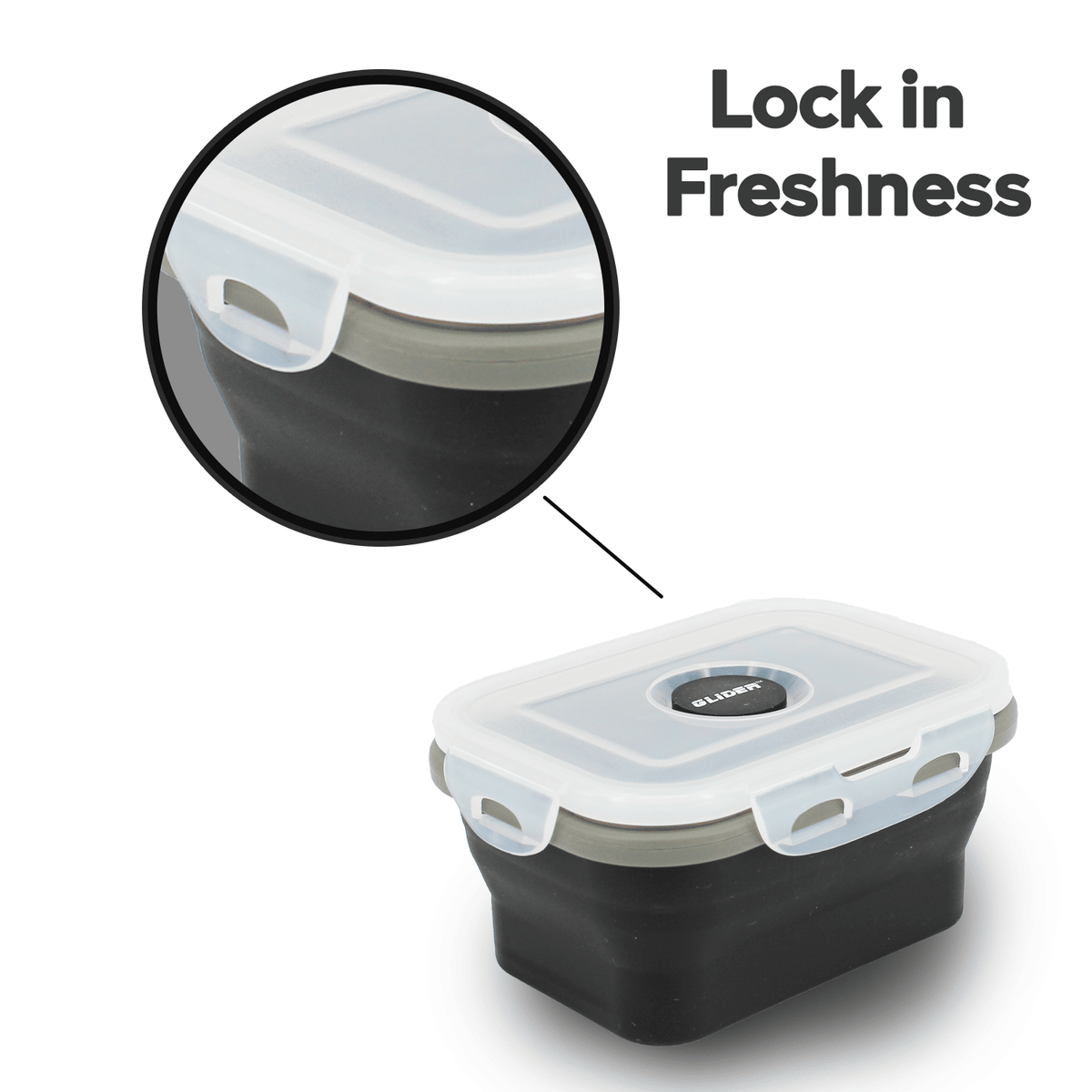 GLIDER Collapsible Bento Food Container Set