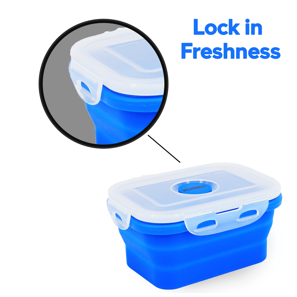 GLIDER Collapsible Bento Container Set for Meals on the Go