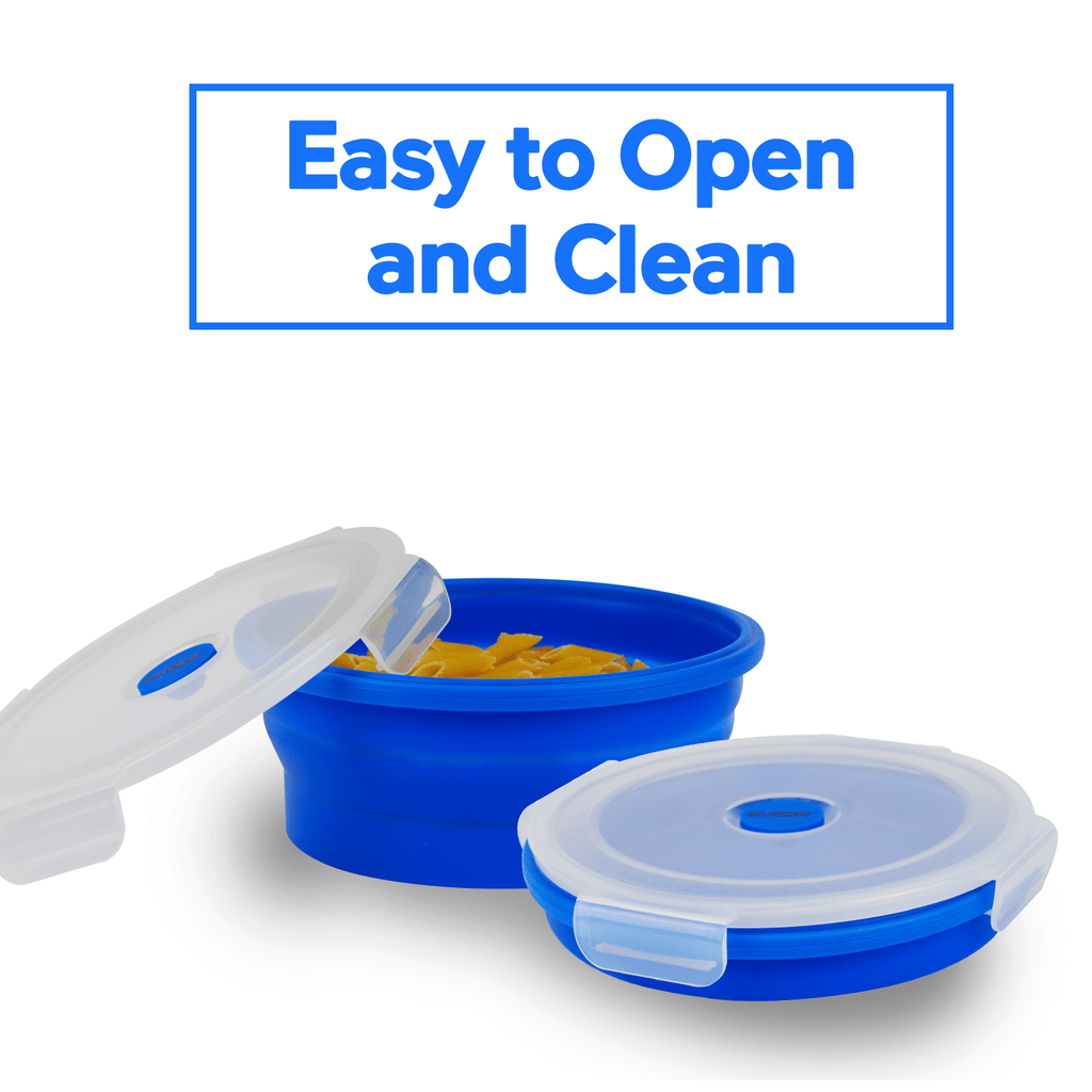 Collapsible Bento Lunch Box Set – Leak-Proof & Versatile Food Storage