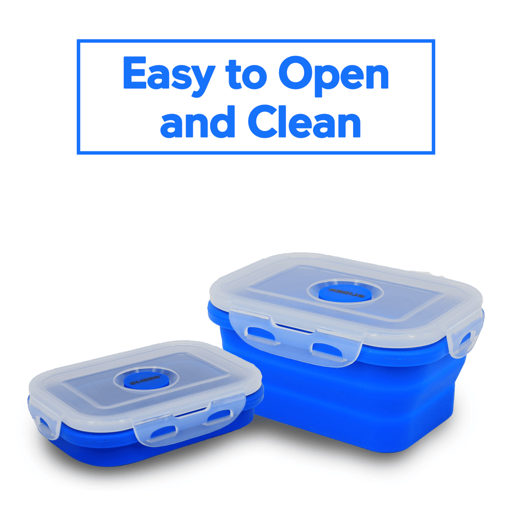GLIDER Collapsible Bento Container Set for Meals on the Go