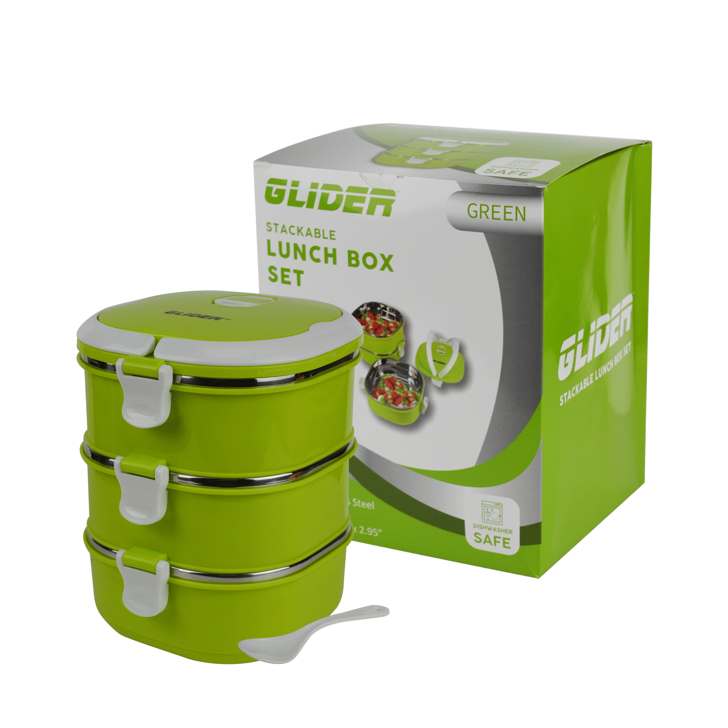 Glider Collapsible Bento Box Set - Leak-Proof Lunch Containers for Work & Travel