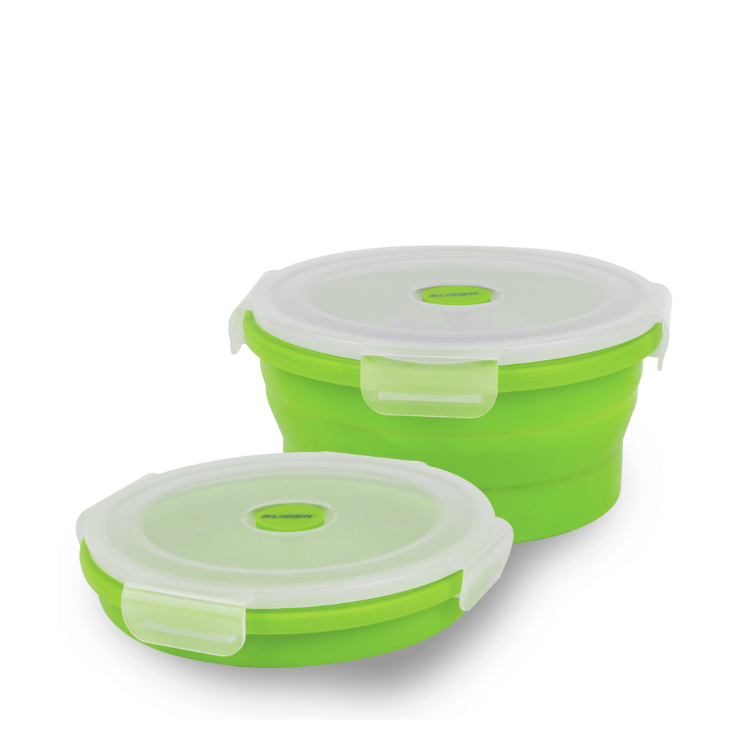 GLIDER Green Collapsible Bento Container Set