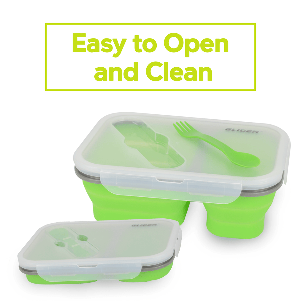 GLIDER Green Bento Premium Lunch Box & Food Storage Containers