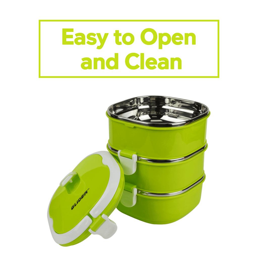 Glider Collapsible Bento Box Set - Leak-Proof Lunch Containers for Work & Travel