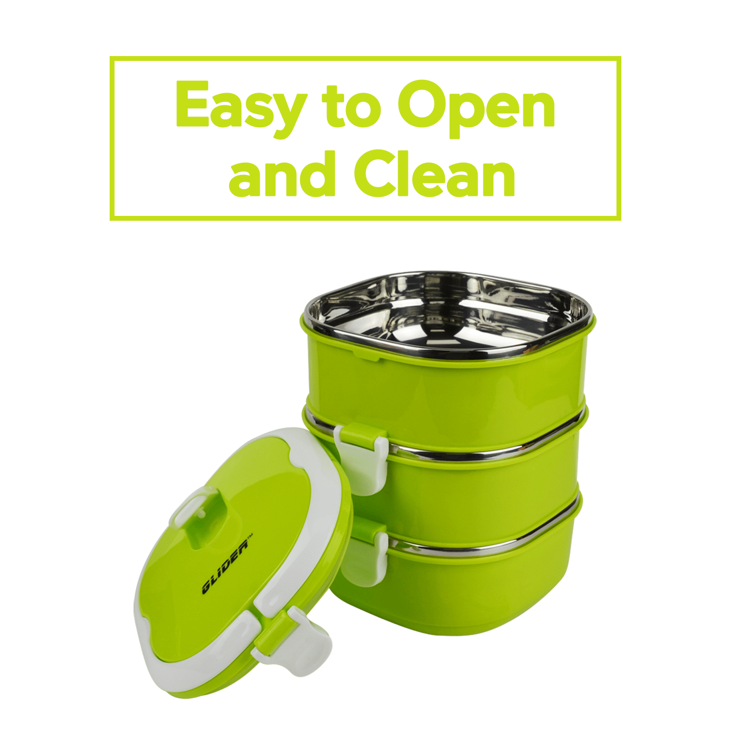 Glider Collapsible Bento Box Set - Leak-Proof Lunch Containers for Work & Travel
