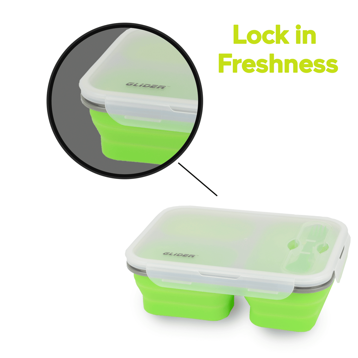 Collapsible Bento Lunch Box Set – Leak-Proof & Airtight