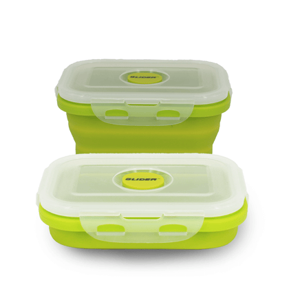 GLIDER Green Bento Premium Lunch Box & Food Storage Containers