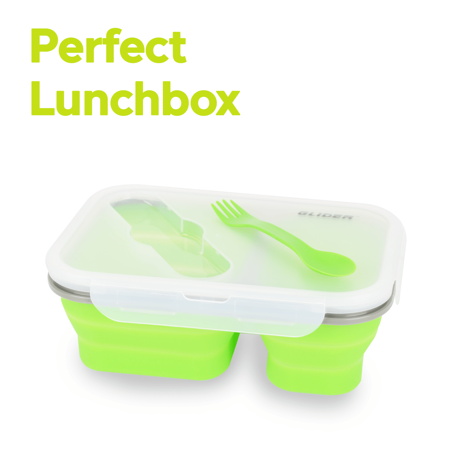 GLIDER Green Bento Premium Lunch Box & Food Storage Containers