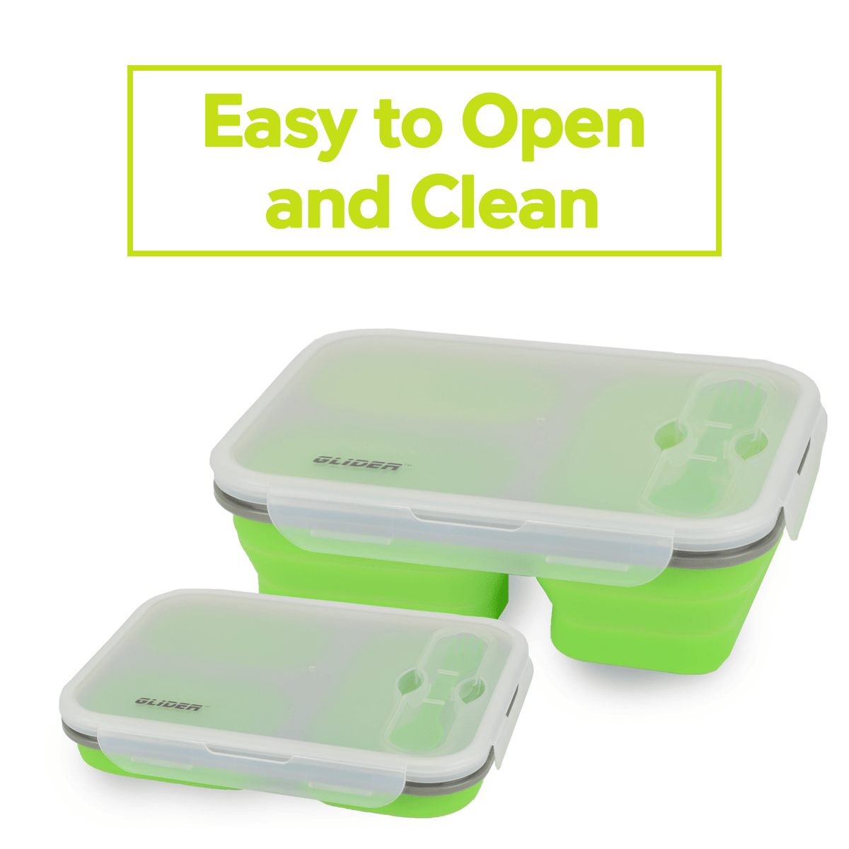 Collapsible Bento Lunch Box Set – Leak-Proof & Airtight