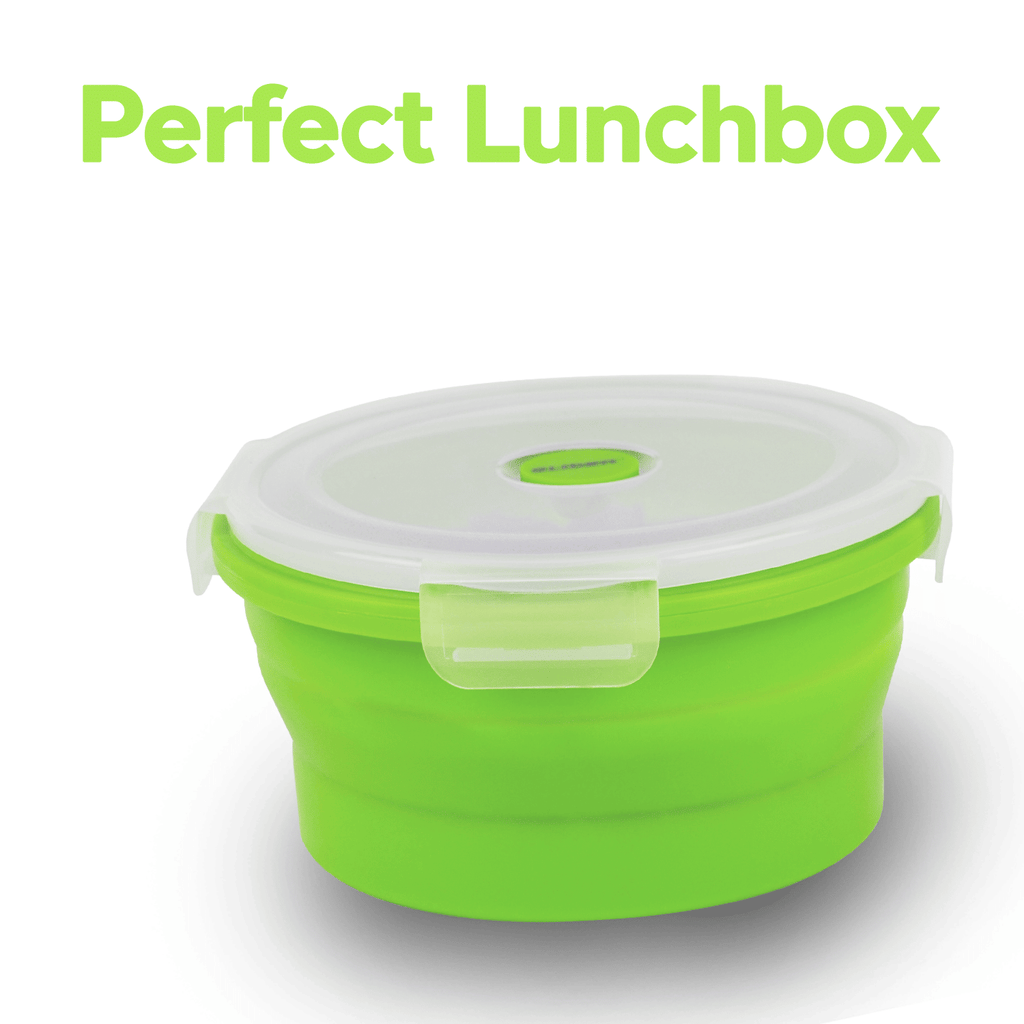 GLIDER Green Collapsible Bento Container Set