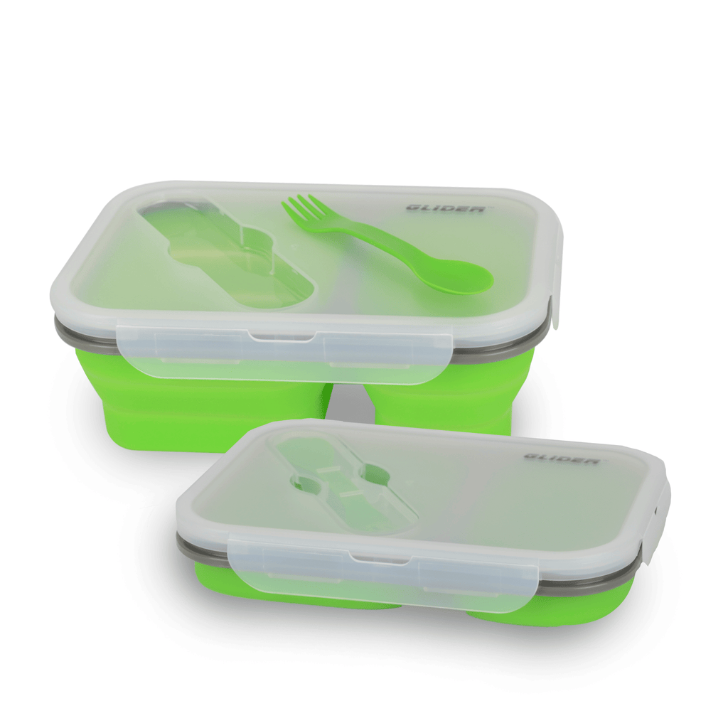GLIDER Green Bento Premium Lunch Box & Food Storage Containers