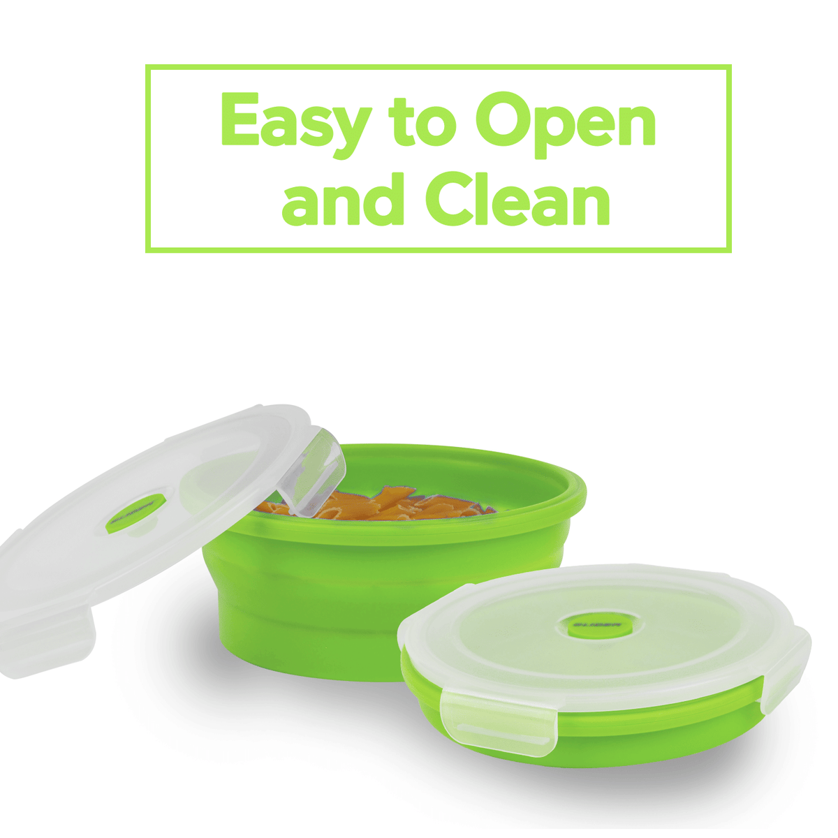 Collapsible Bento Box Set for Lunch and Food Storage