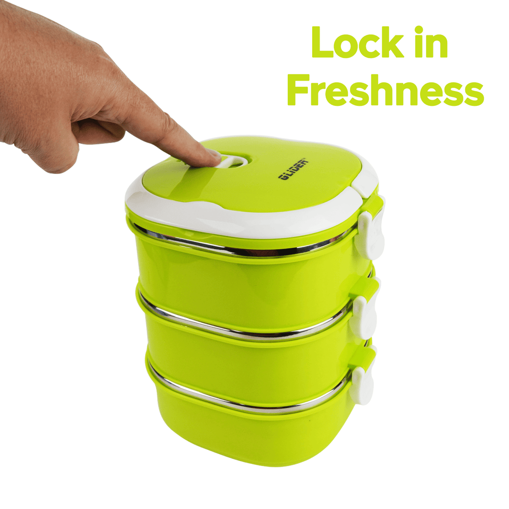 Glider Collapsible Bento Box Set - Leak-Proof Lunch Containers for Work & Travel