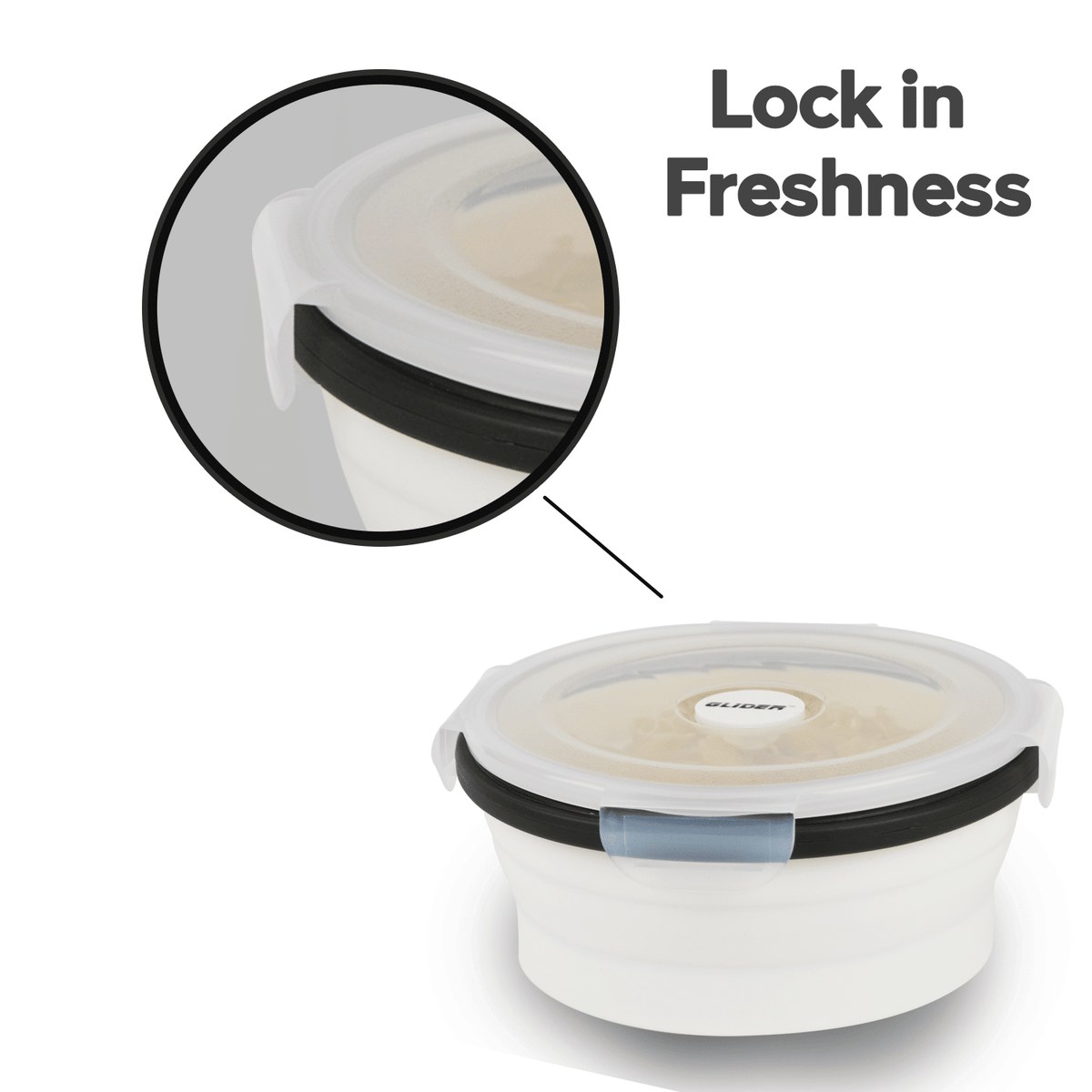 GLIDER Collapsible Bento Food Container Set