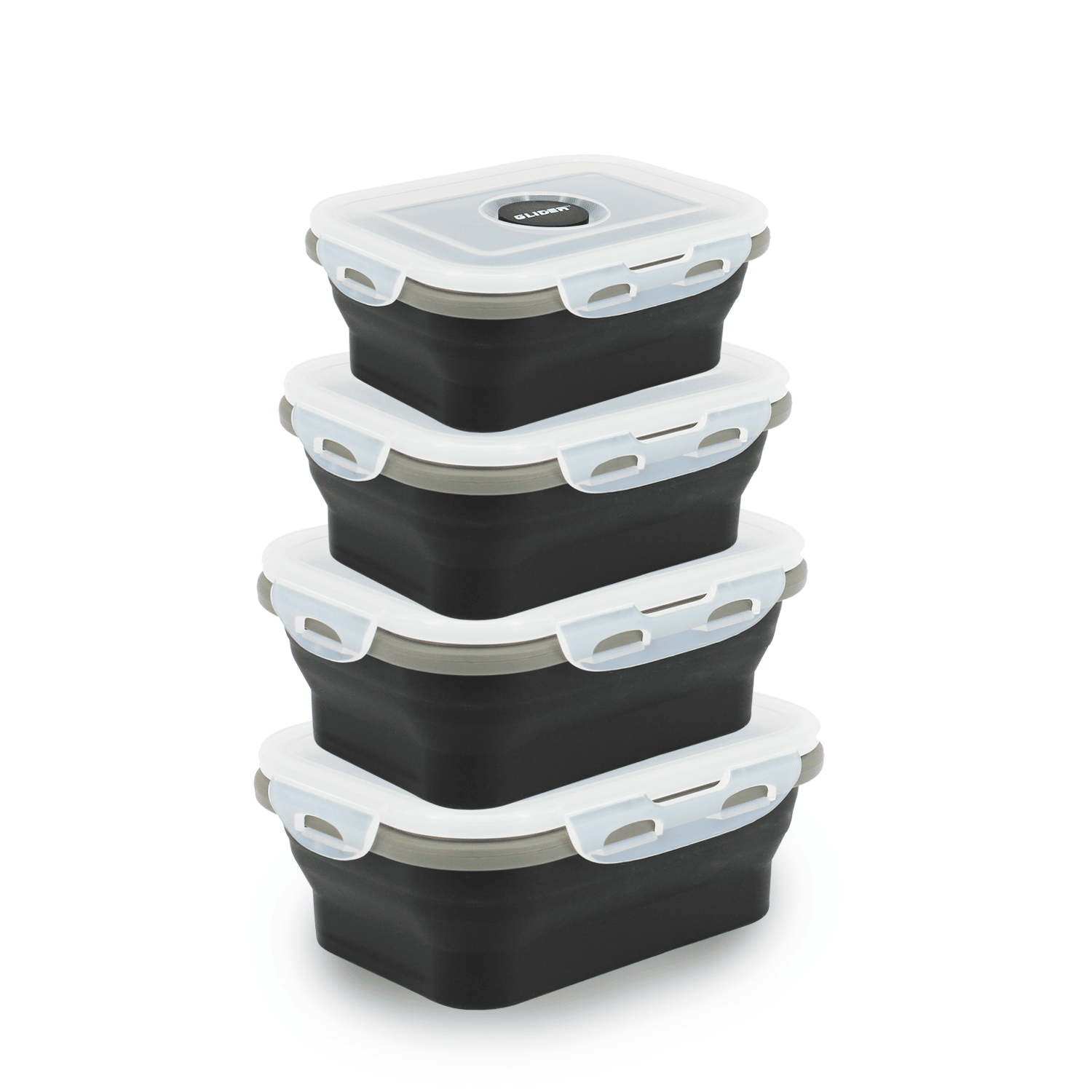 GLIDER S20 Black Bento Premium Lunch Box & Food Storage Container