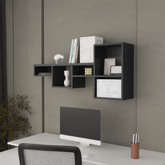 Globe Wall-Mounted Shelf Unit with 5 Shelves