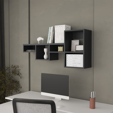 Globe Wall-Mounted Shelf Unit with 5 Shelves