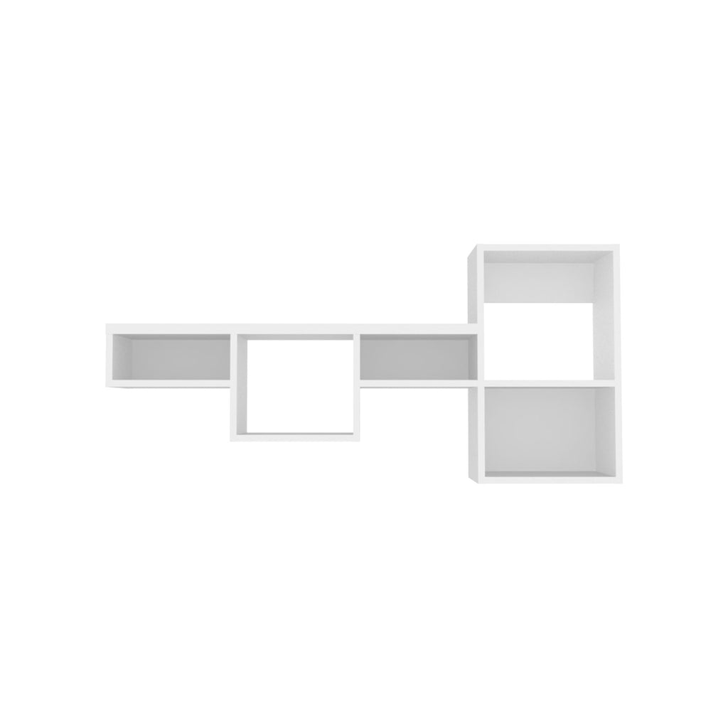 Globe Wall-Mounted Shelf Unit – 5-Tier Floating Shelves for Living Room & Office