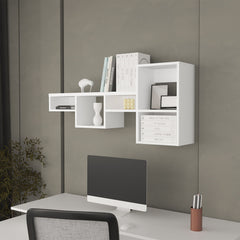 Globe Wall-Mounted Shelf Unit – 5-Tier Floating Shelves for Living Room & Office