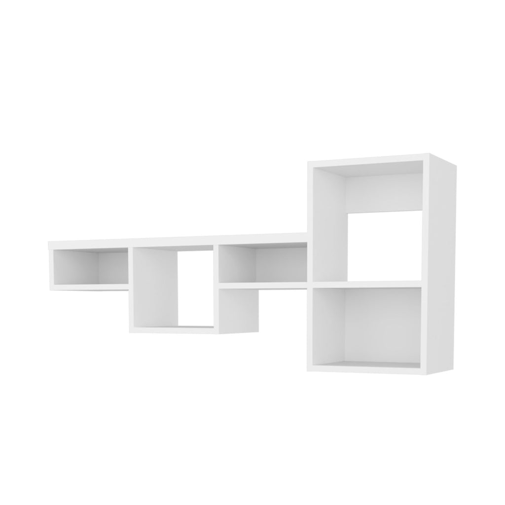 Globe Wall-Mounted Shelf Unit – 5-Tier Floating Shelves for Living Room & Office