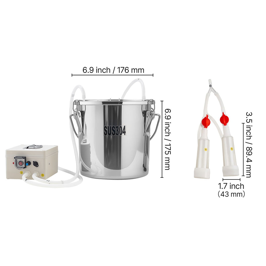Cordless Electric Milking Machine for Goats