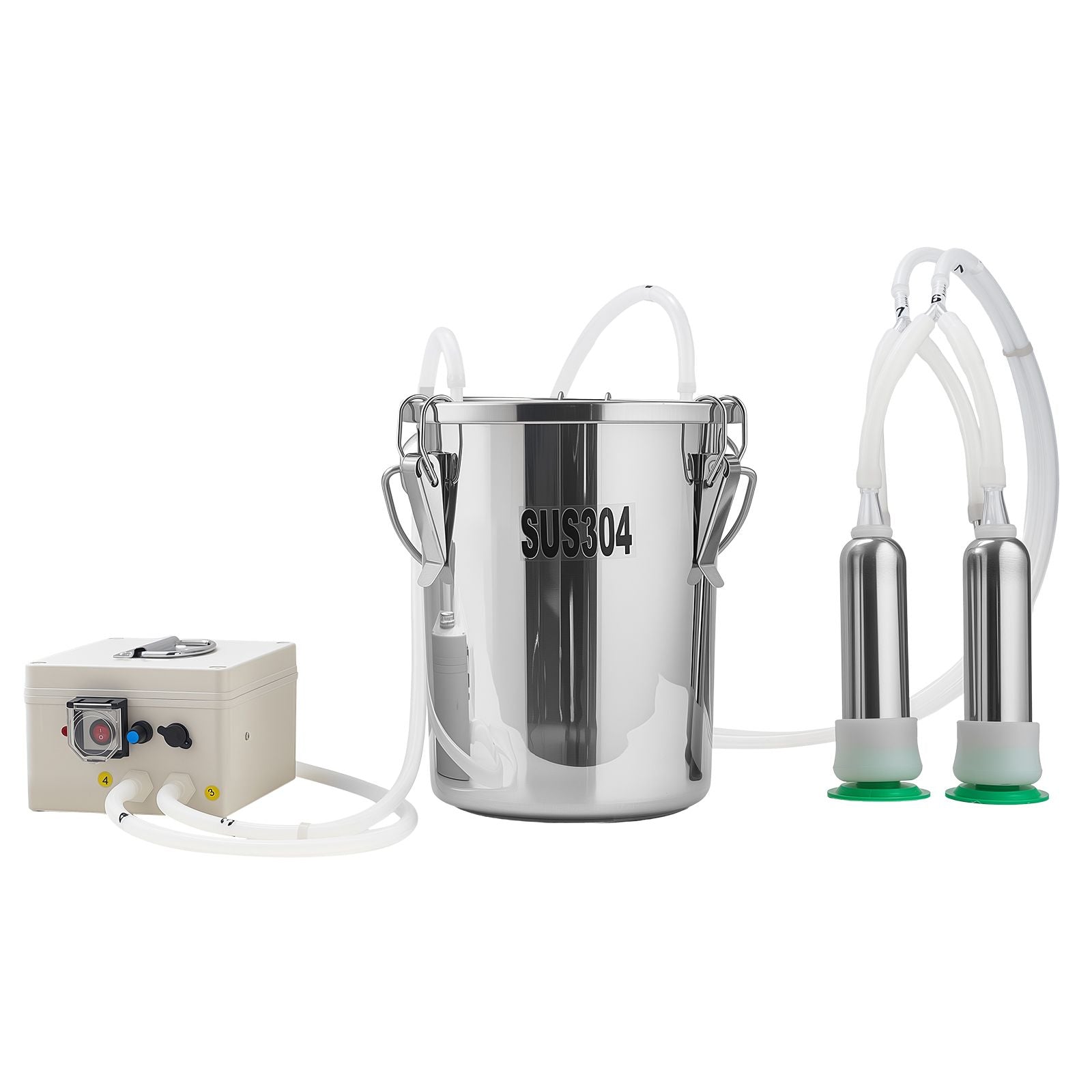 Cordless Goat Milking Machine with 8000mAh Battery and Bionic Pulsation