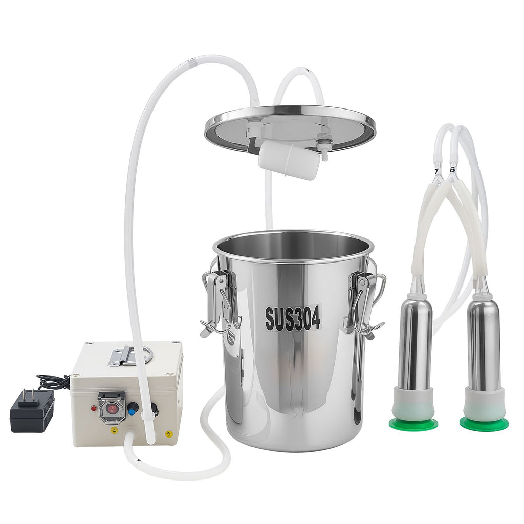Cordless Goat Milking Machine with 8000mAh Battery and Bionic Pulsation