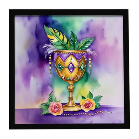 Mardi Gras Goblet Framed Wall Art