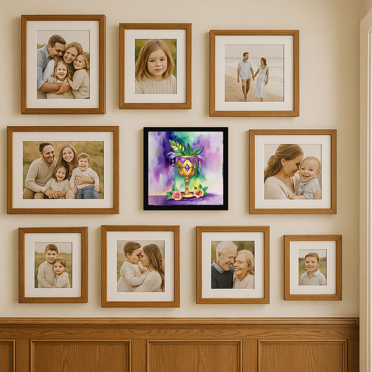Mardi Gras Goblet Framed Wall Art