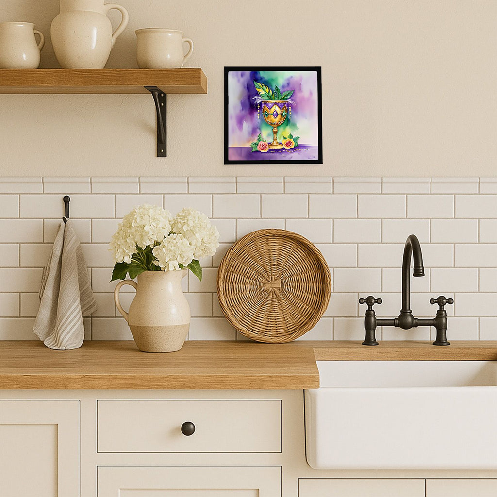 Mardi Gras Goblet Framed Wall Art