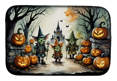 Spooky Goblins Dish Drying Mat