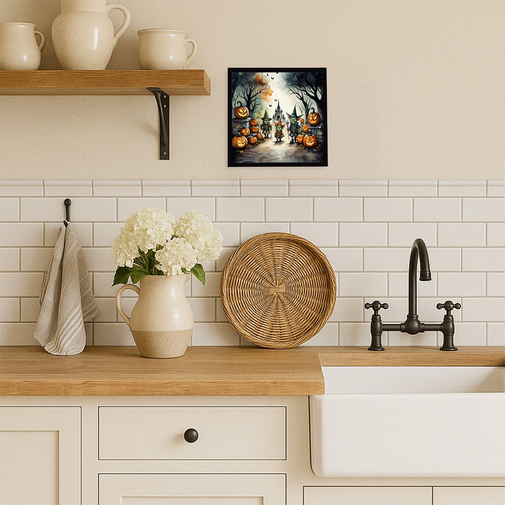 Spooky Halloween Goblins Framed Wall Art