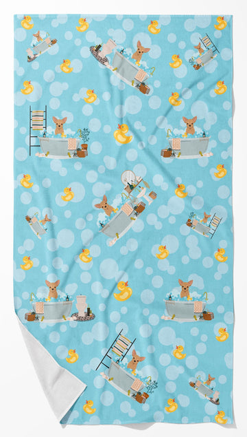 Gold Chihuahua Artwork Bath Towel