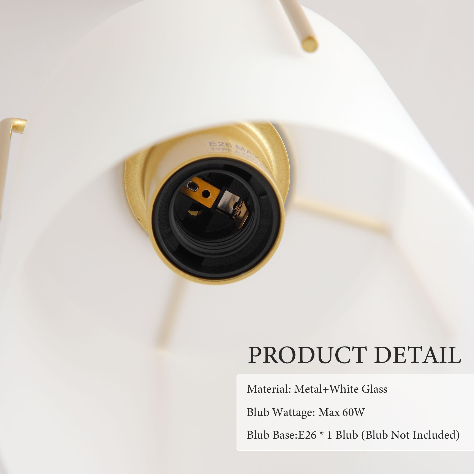 Dual-State Gold Pendant Light | Sleek Decor to Warm Glow