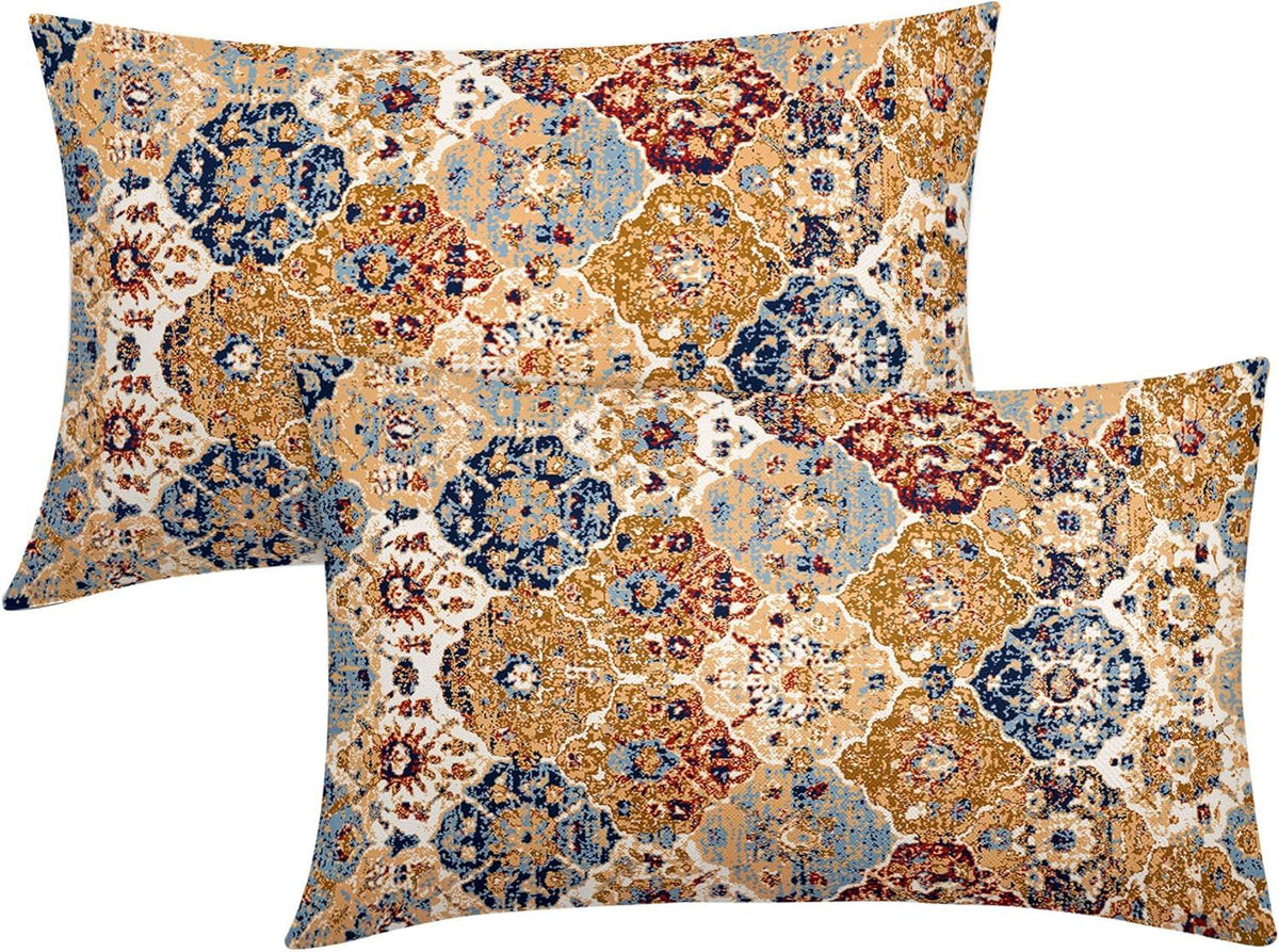 Vintage Bohemian Lumbar Pillow Covers