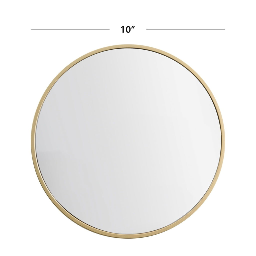 Gold Round Small Decorative Wall Mirror Set of 3