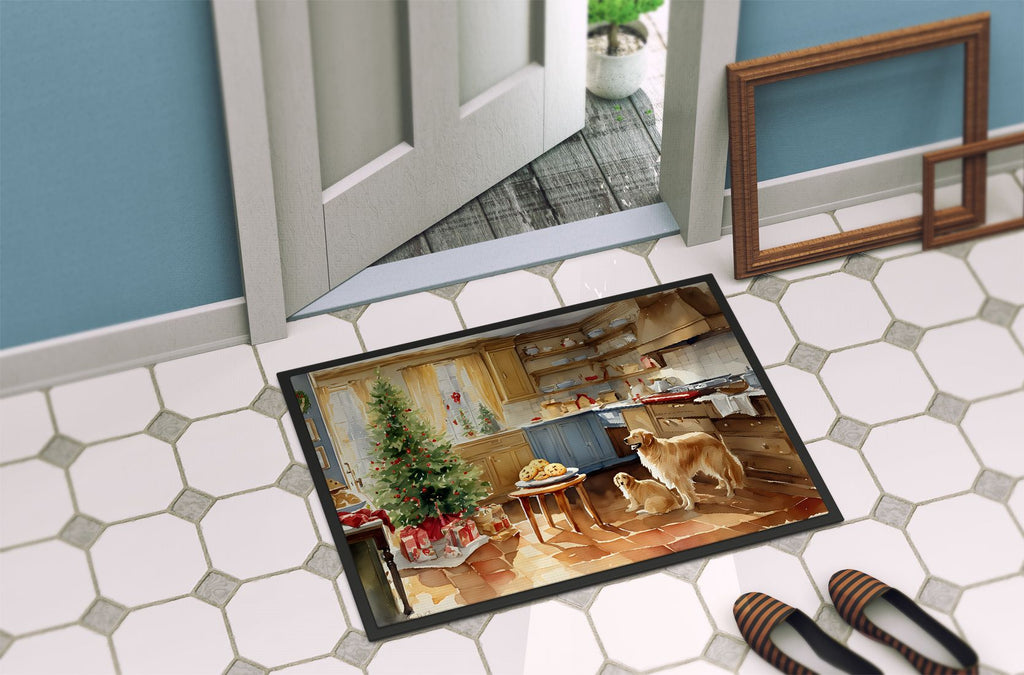 Golden Retriever Christmas Cookies Indoor-Outdoor Doormat